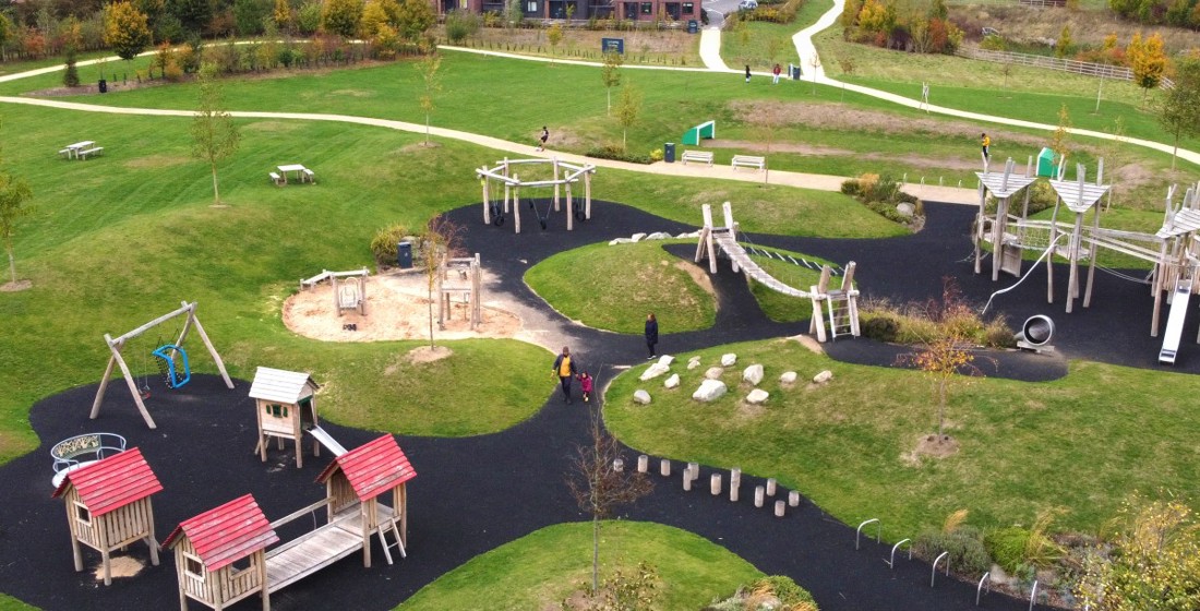 Homes to Rent by Allsop at The Pioneers, Houlton, Rugby, CV23, children's playground