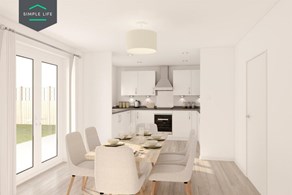 Houses to Rent by Simple Life, The Clifton, 4 bedroom house, kitchen dining area