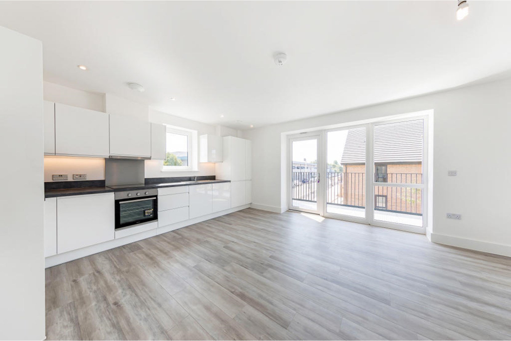 Apartments to Rent by Hera at Basalt Court, Romford, RM7, living kitchen area