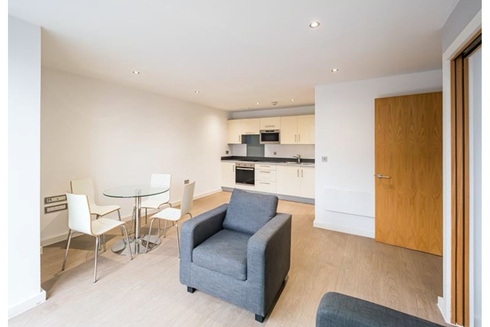 Apartments to Rent by Northern Group at Flint Glass Wharf, Manchester, M4, living kitchen dining area