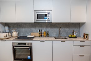 Apartments to Rent by Populo Living at The Brickyard, Newham, E6, kitchen