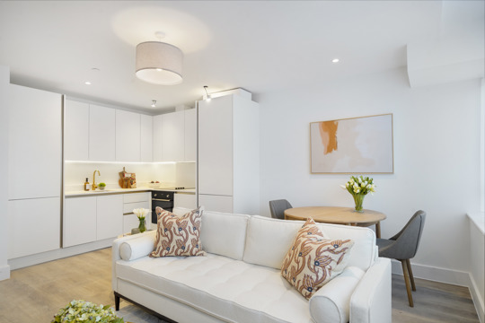 Apartments to Rent by Lotus Living in Elgar House, Streatham, Greater London, SW16, living kitchen dining area