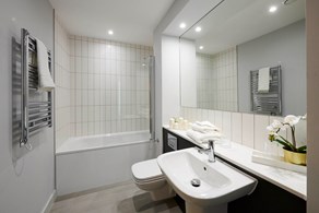 Apartments to Rent by JLL at Duet, Salford, M50, bathroom