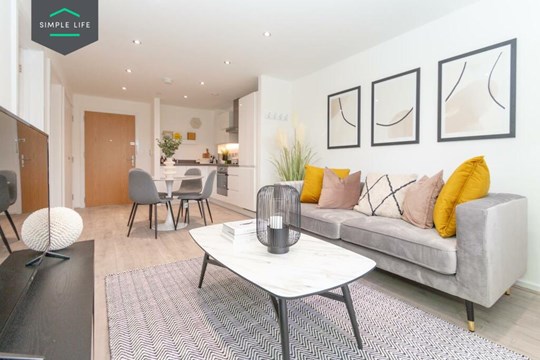 Apartments to Rent by Simple Life, The Crabtree, 1 bedroom apartment, living kitchen dining area