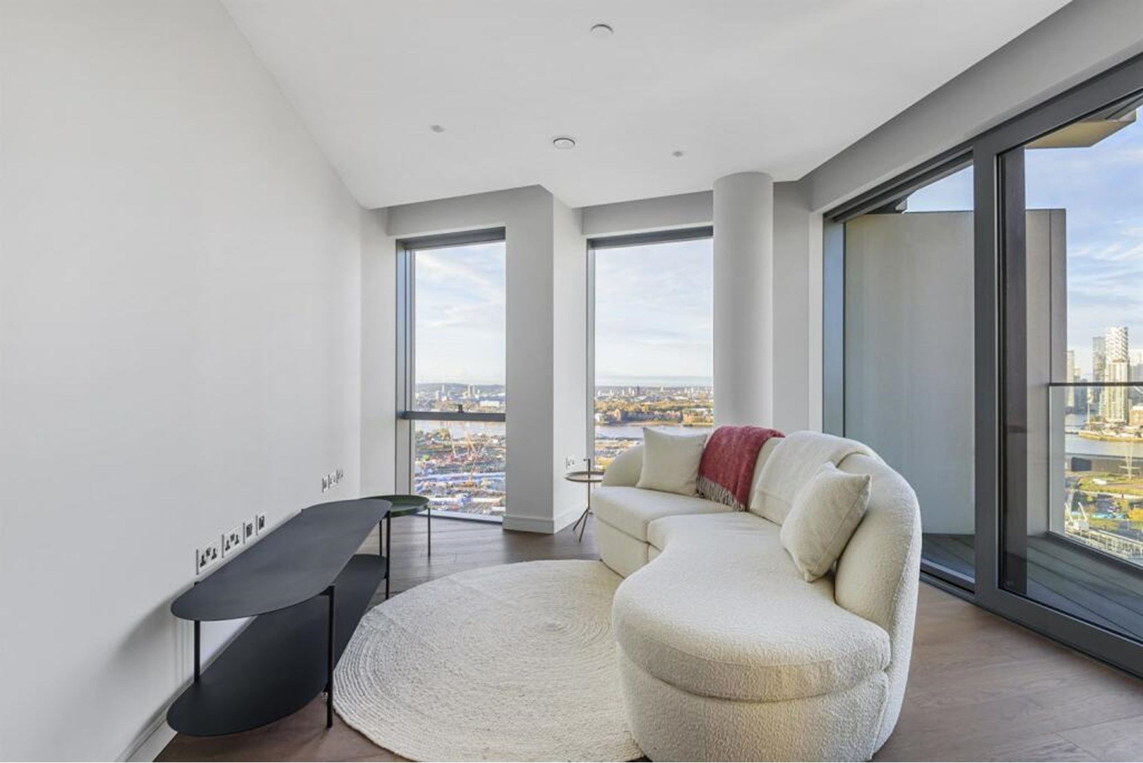 Apartments to Rent by Greenwich Peninsula at Upper Riverside, Greenwich, SE10, living area