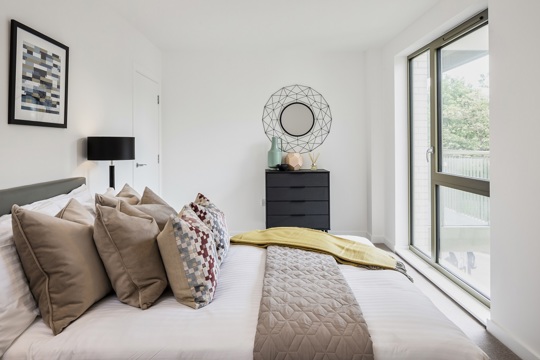 Apartments to Rent by Savills at The Forge, Newham, E6, bedroom