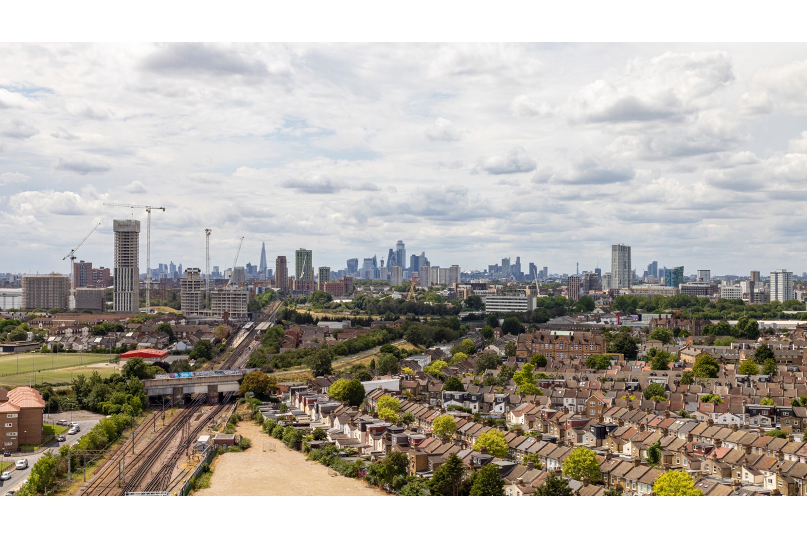 Apartments to Rent by Populo Living at Plaistow Hub, Newham, E13, 13th floor panoramic view