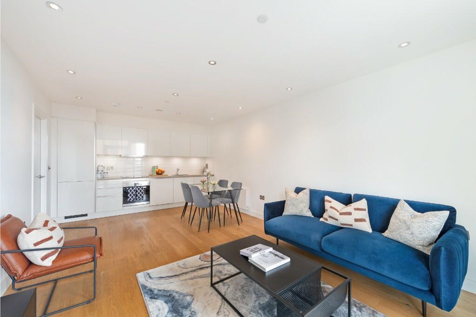 Apartments to Rent by Savills at Wembley Central, Brent, HA1, living kitchen dining area