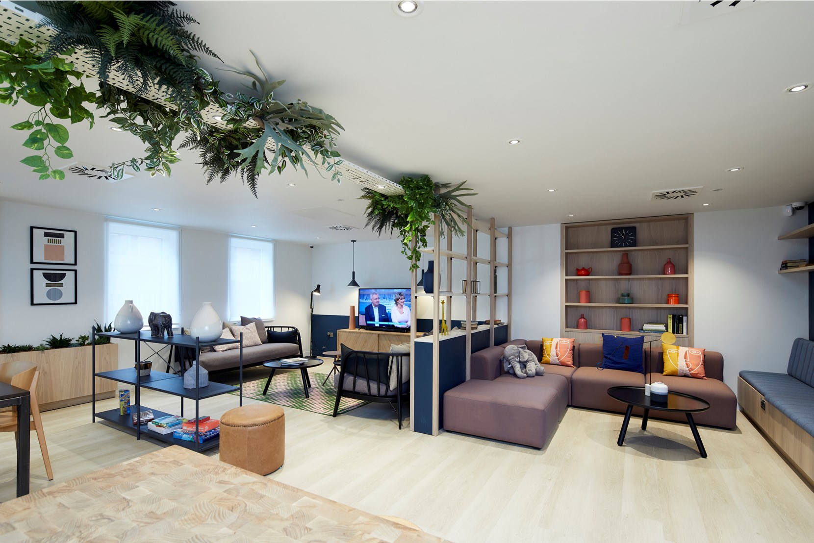Apartments to Rent by Get Living at New Maker Yards, Salford, M5, communal lounge area