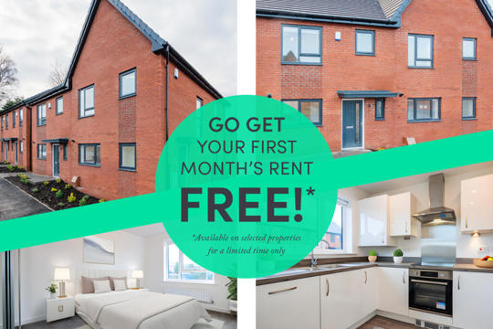 Houses to Rent by Simple Life in Irwell View, Bury, Greater Manchester, M26, first months rent free offer