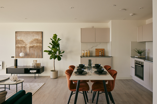 Apartments to Rent by Platform_ at Platform_Glasgow, Glasgow, G3, kitchen dining area