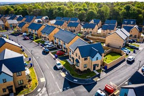 Houses to Rent by Simple Life in Yew Gardens, Doncaster, DN12, aerial development panoramic