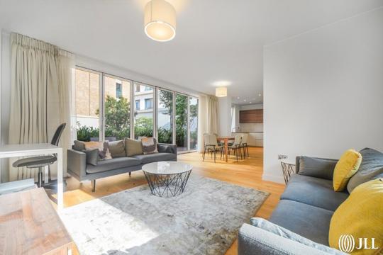 Houses and Apartments to Rent by JLL at Sugar House Island, Newham, E15, living dining area