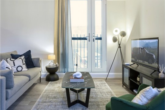 Apartments and Houses to Rent by Casa at Moda at Casa, Abbey Court, Leeds, LS5, living area