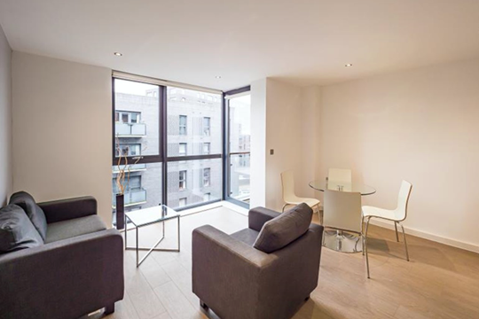 Apartments to Rent by Northern Group at Flint Glass Wharf, Manchester, M4, living dining area