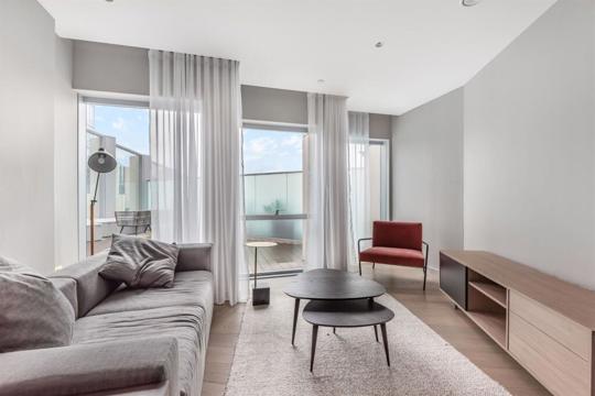 Apartments to Rent by Greenwich Peninsula at Upper Riverside, Greenwich, SE10, living area