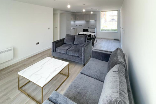 Apartments to Rent by Northern Group at The Quarters, Manchester, M1, living area