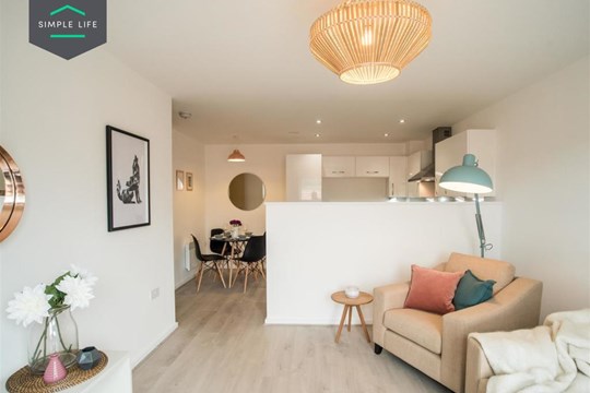 Apartments by Simple Life to Rent, The Rowan, 2 bedroom apartment, living-dining area