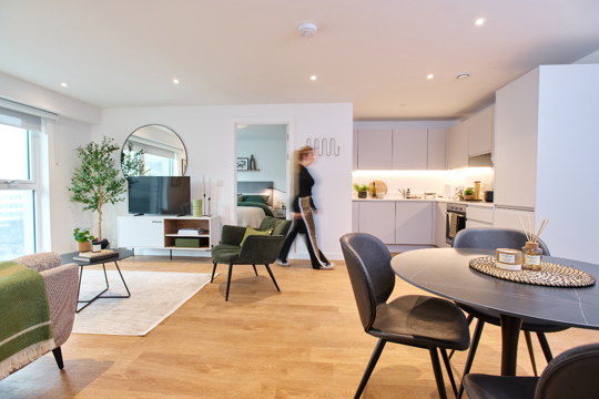 Apartment-APO-at-The-Holloway-Brimingham-West-Midlands-Interior-Kitchen-Dining-Living-Area