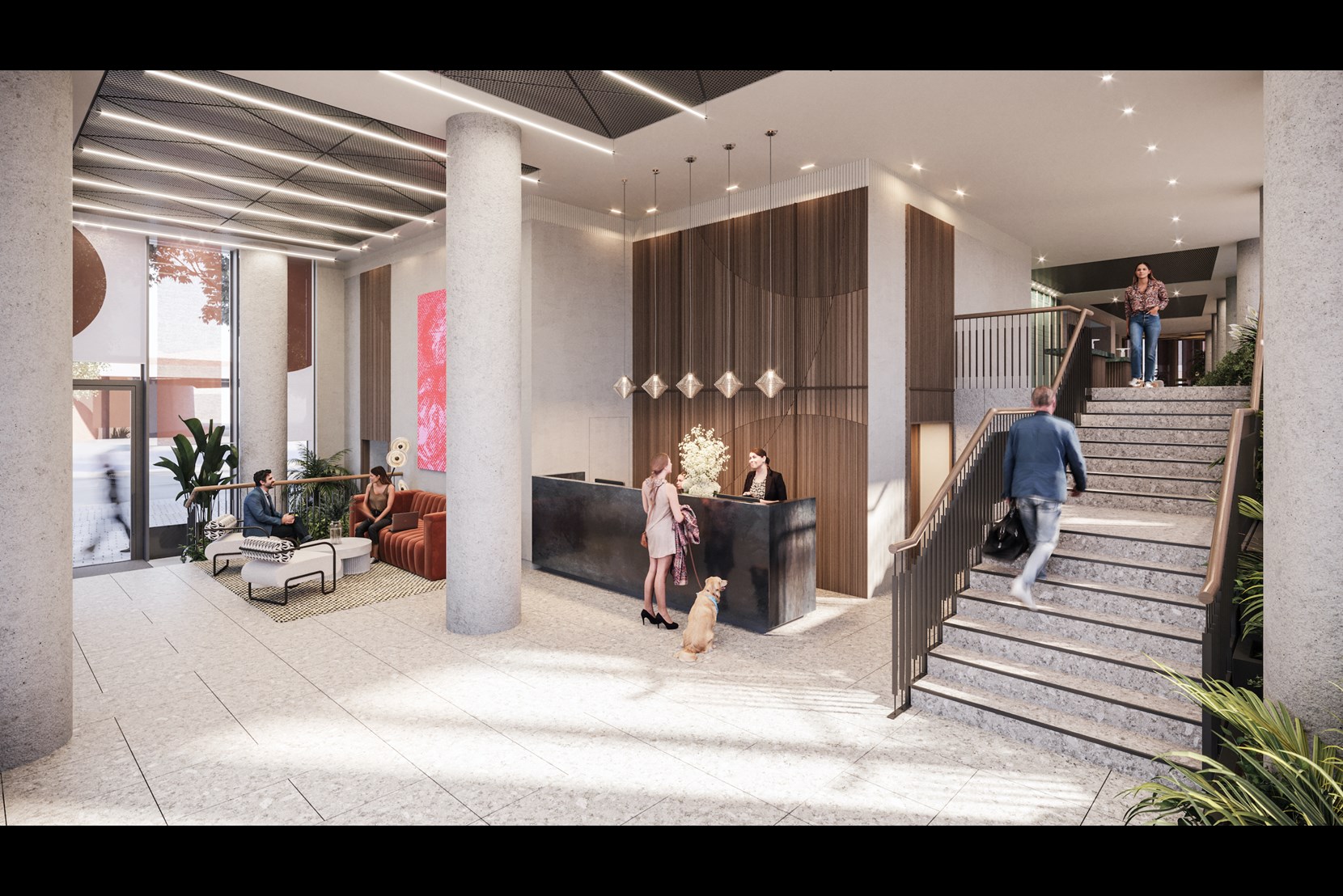 Apartments to Rent by Related Argent at Author, King's Cross, Camden, N1, concierge and lobby area
