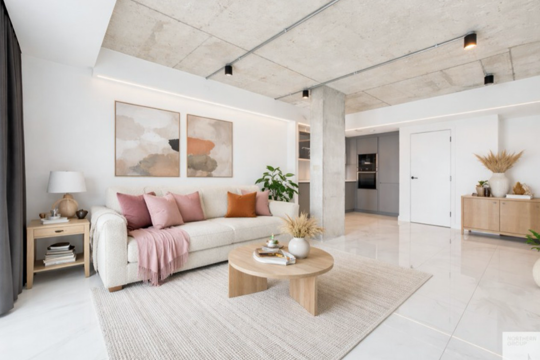 Apartments to Rent by Northern Group at One Silk Street, Manchester, M4, living kitchen area