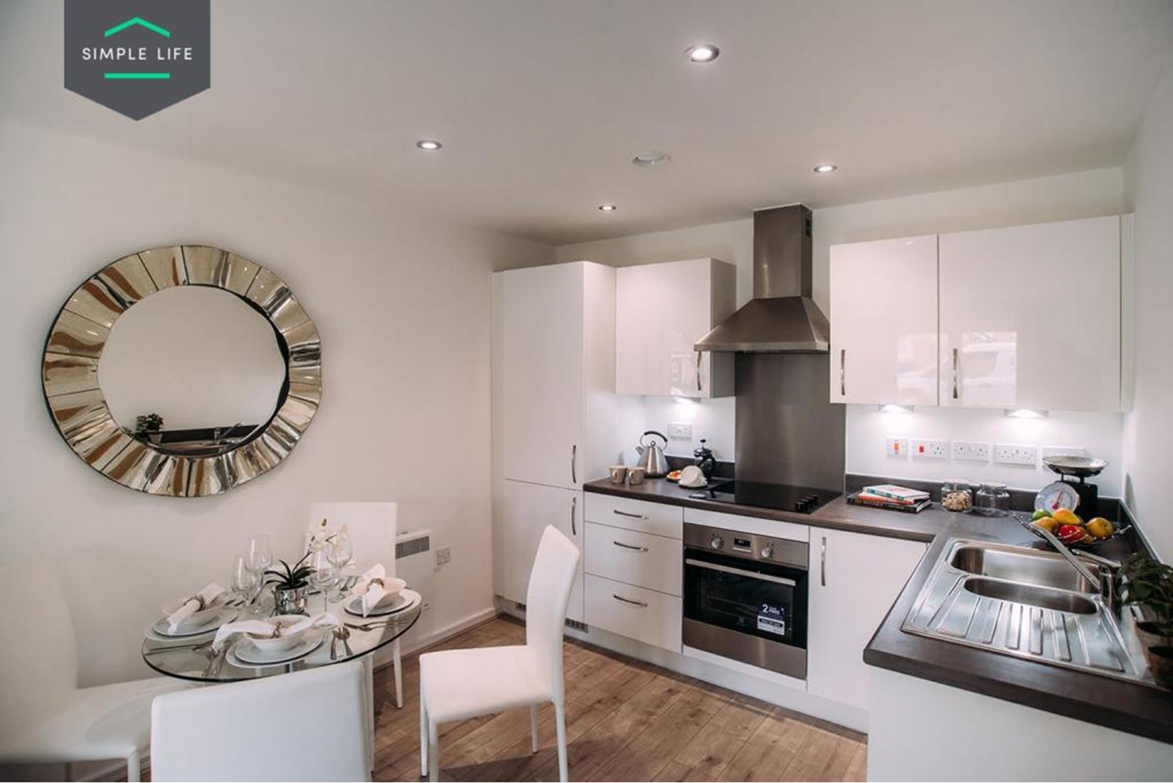 Apartments to Rent by Simple Life, The Alder, 2 bedroom apartment, kitchen dining area