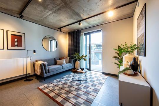 Apartments to Rent by Allsop at Alameda, Wembley, Greater London, HA9, living area