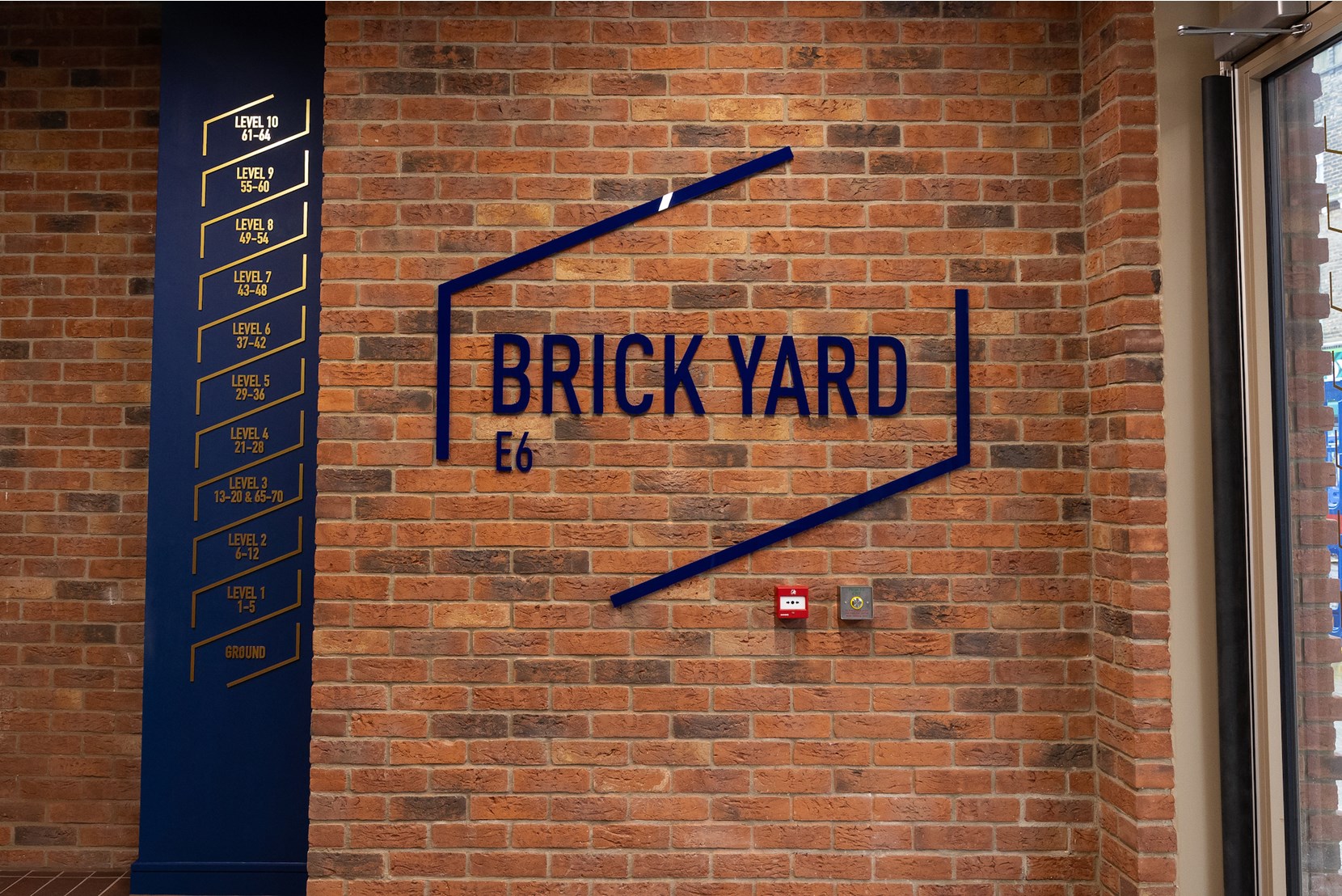 Apartments to Rent by Populo Living at The Brickyard, Newham, E6, wayfinding signage