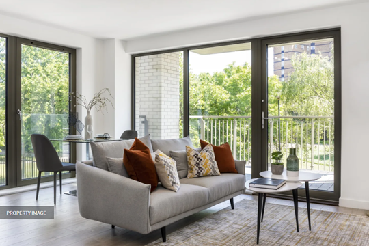 Apartments to Rent by Savills at The Forge, Newham, E6, living area
