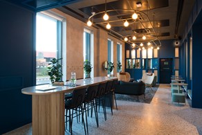 Apartments to Rent by JLL at Duet, Salford, M50, communal lounge area