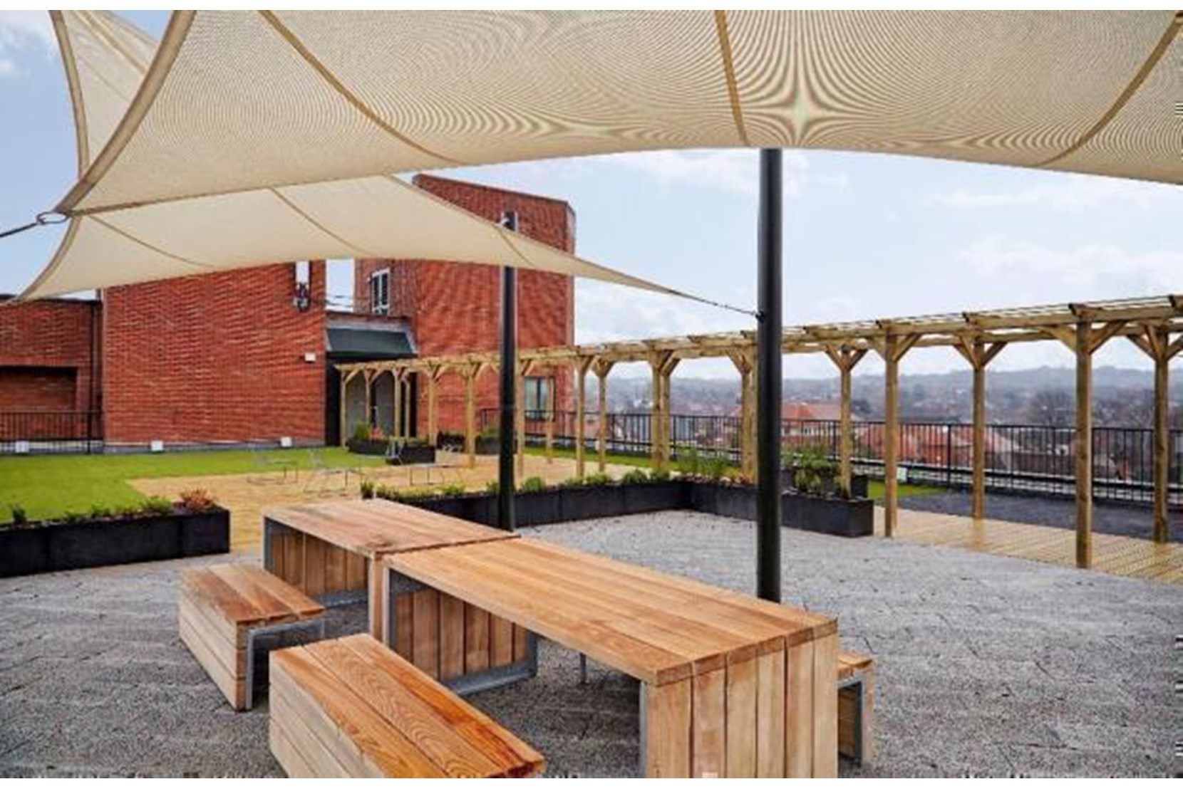 Apartments to Rent by Platform_ at Platform_Stevenage, Stevenage, SG1, communal roof terrace area