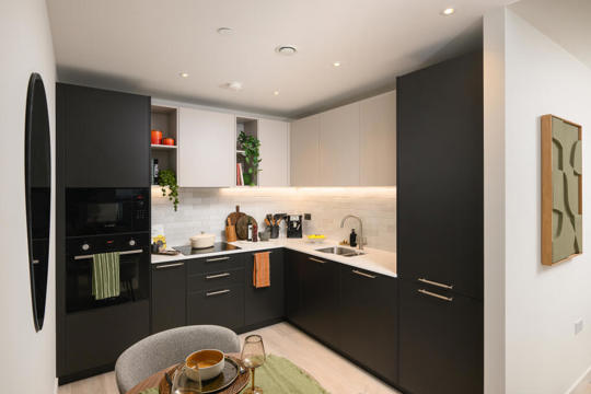 Apartments to Rent by Berkeley Living in Foundry Yard, Wood Green, Haringey, N8, kitchen